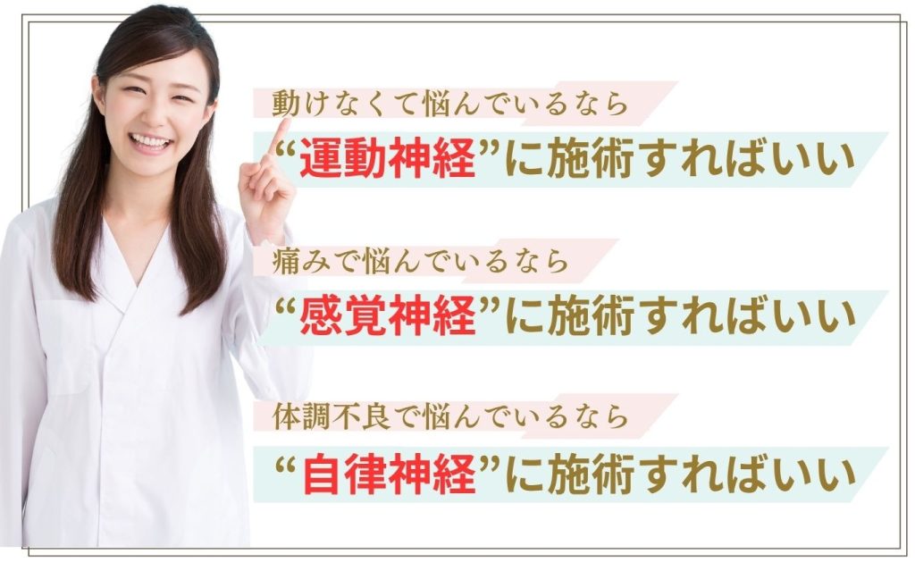 神経と整体の関係を説明した画像